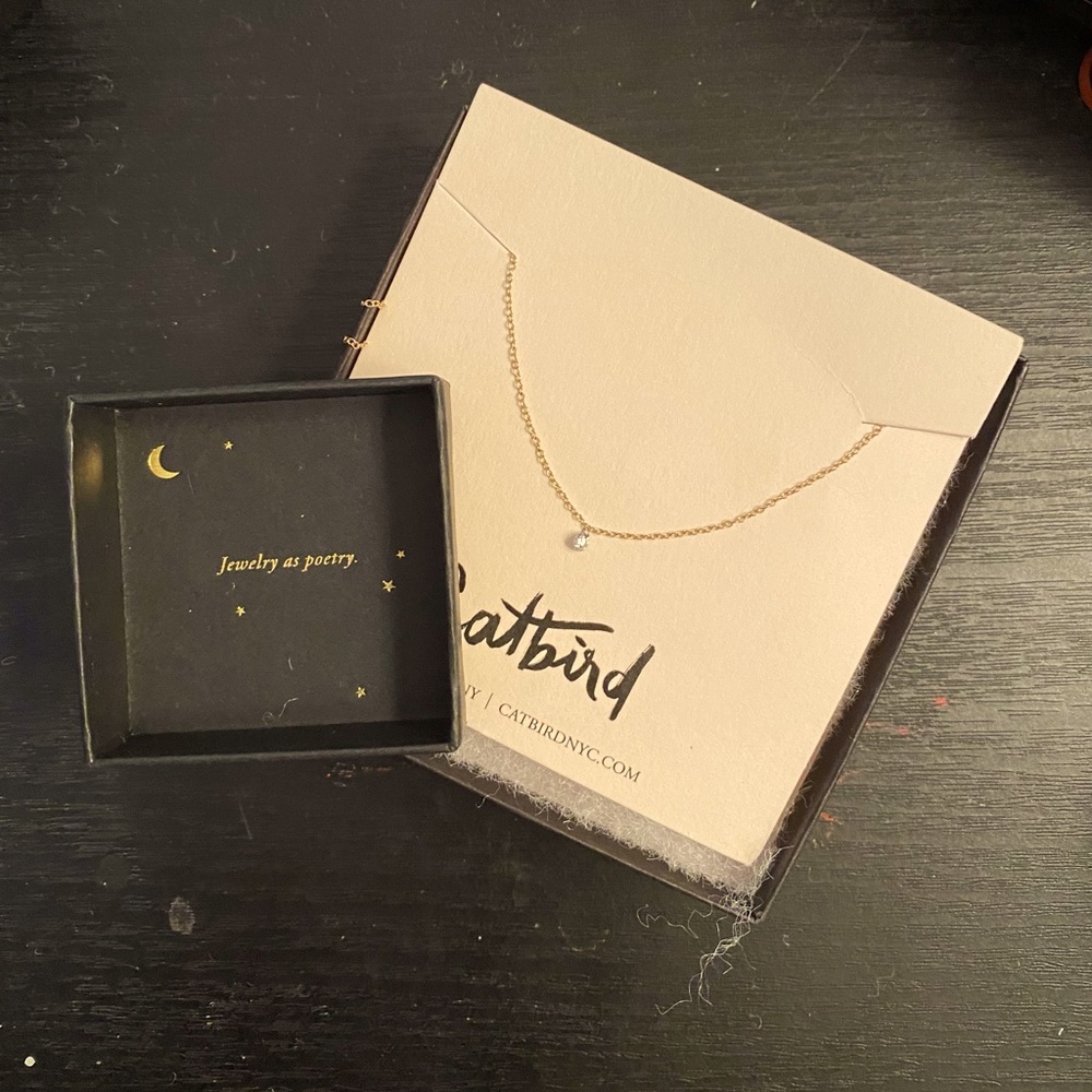 ❣️SOLD❣️ Catbird 14k Yellow Pinprick Necklace 💎